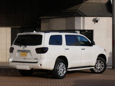 2011モデル　USトヨタ　米国トヨタ　セコイア　茶内装　プラチナム　サンルーフ　人気モデル　ファミリーカー (1)